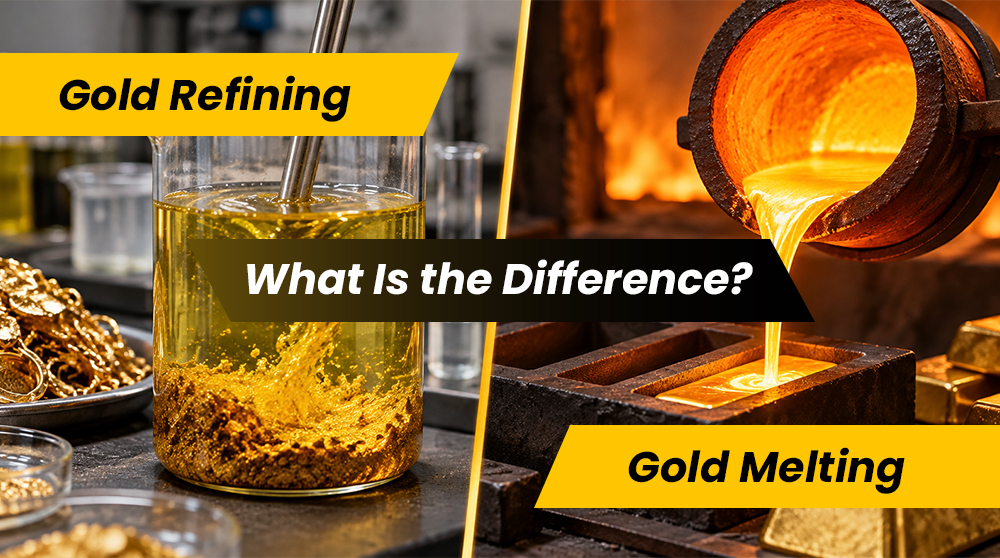 Gold Refining vs Gold Melting: What Is the Difference?